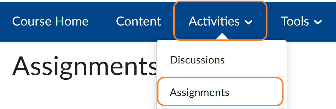 grading assignments in brightspace