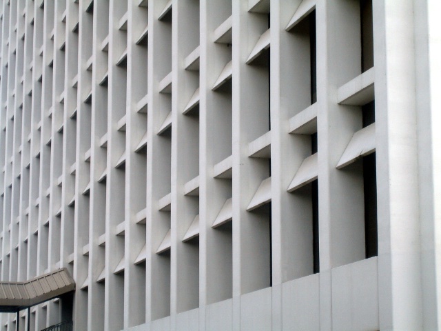 abstract photo of window like structure on a building