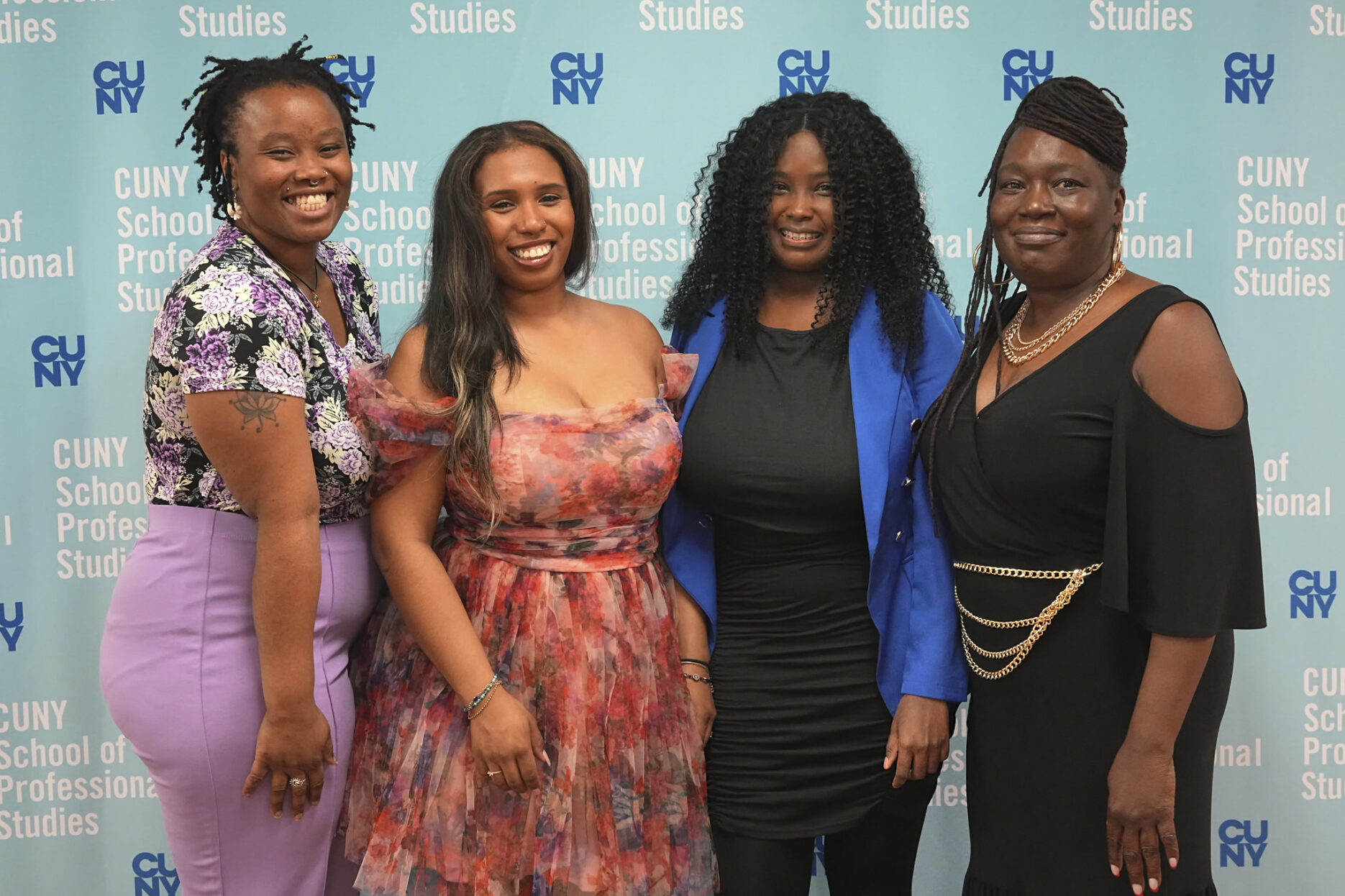 Members and graduates from the CUNY SPS BSU at the 2024 graduation ceremony. Photo: Phil Stein.