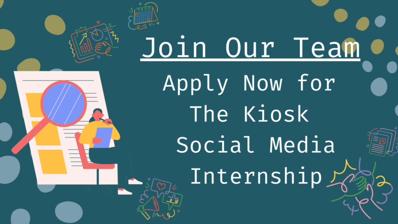 Join our team. Apply now for the kiosk social media internship