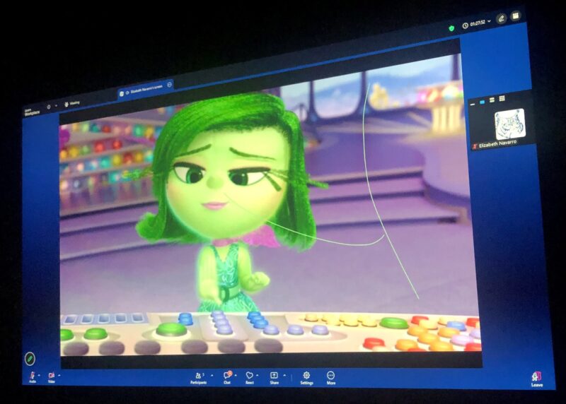 green character from the movie inside out